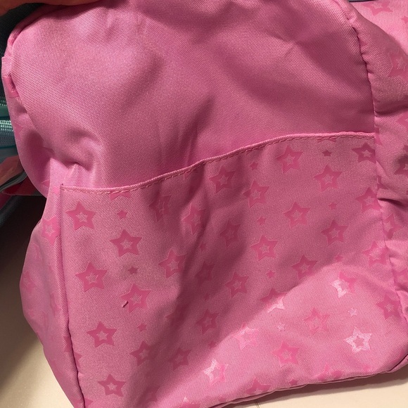 Pink Stars Weekend Duffle Bag With Shoe Comparmenr - Picture 8 of 9